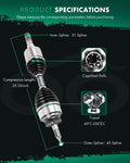 CV Axle for Ford Expedition F-150 Lobo Lincoln Navigator Mark LT (2003–2023)
