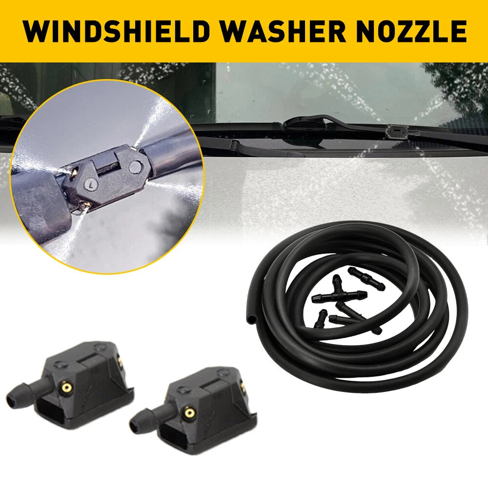 2X Windshield Washer Nozzles for Universal Vehicles 