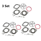 Set of 3 Carburetor Gasket Overhaul Kits for Briggs & Stratton (696146, 696147)