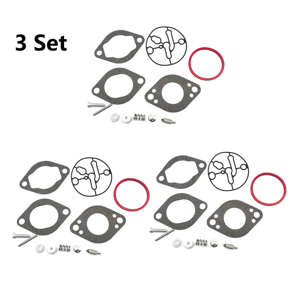 Set of 3 Carburetor Gasket Overhaul Kits for Briggs & Stratton (696146, 696147)