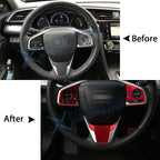 ABS Driver Side Control Lip Overlay Frame Cover Trim for Honda Civic (2016-2021)