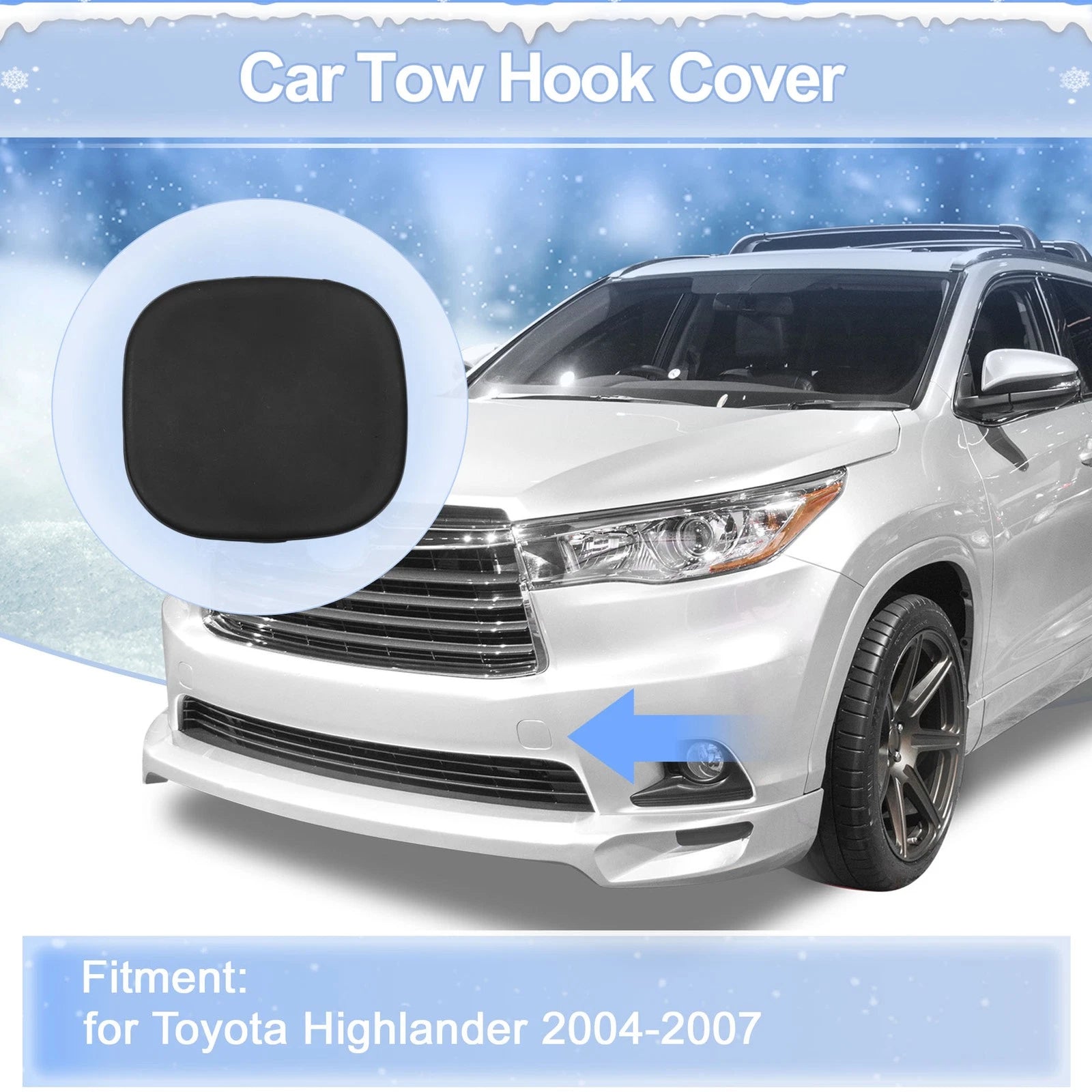 Tow Hook Cover Cap for Toyota Prius C Aqua (2012–2014)