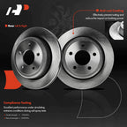 Rear Disc Brake Rotors for Ford Ranger (2010–2011) 11.6 in