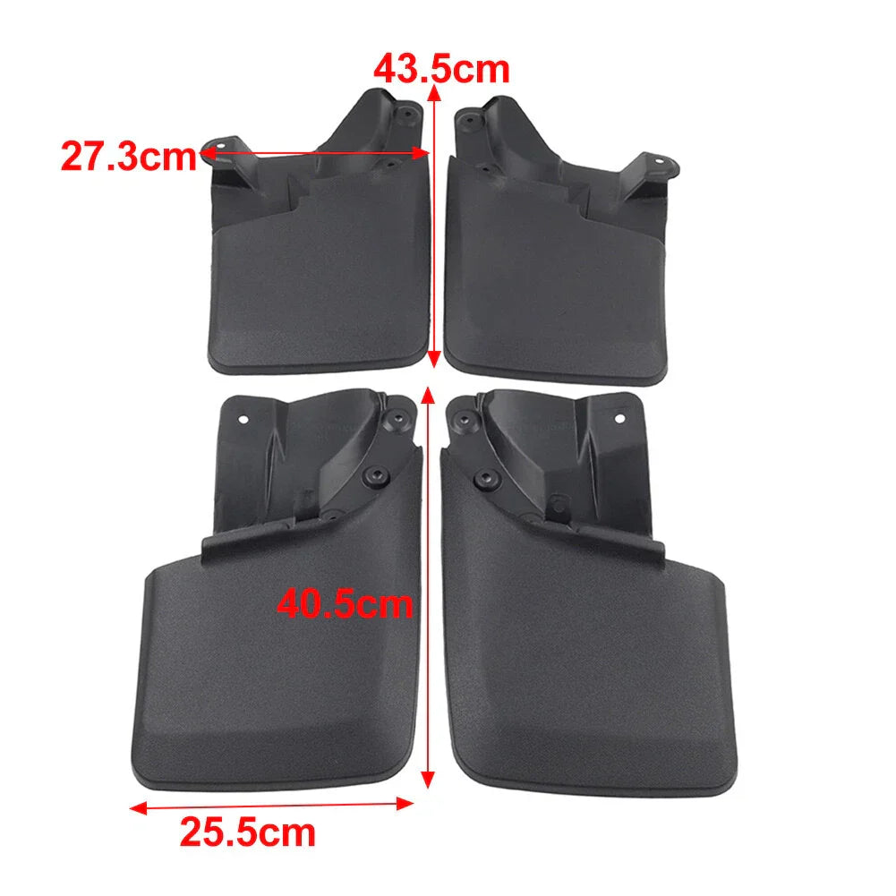 4Pcs Black Mud Flaps Splash Guards for Toyota Tacoma (2016-2021)