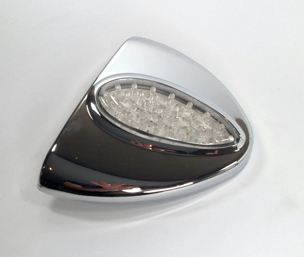 Teardrop LED Turn Signal Replacement for Peterbilt Headlight (Amber/White)
