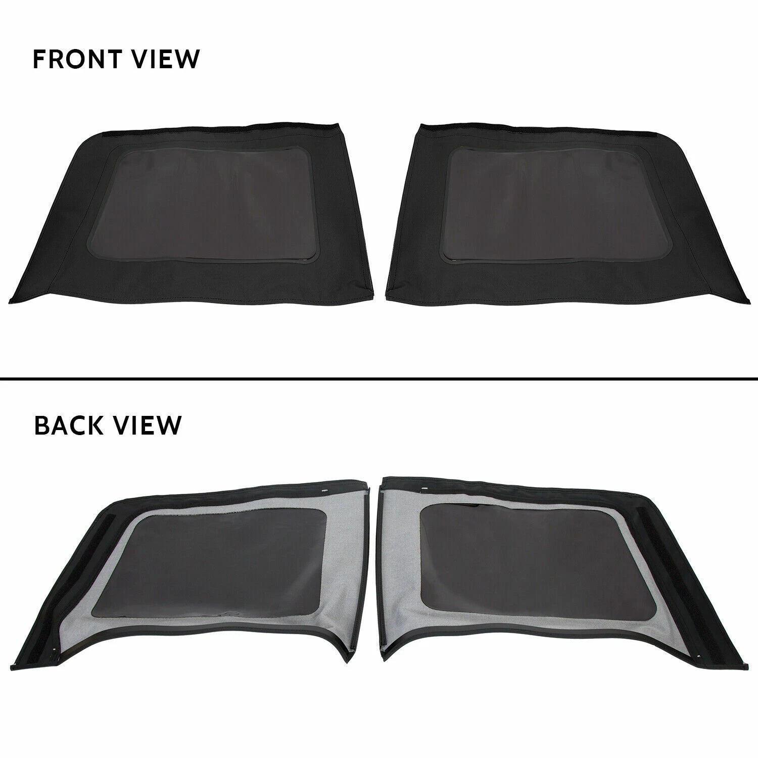 Soft Top for Jeep Wrangler JK Unlimited 4 Door (2007–2018) - Tinted Windows