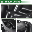 1 Pc Engine Oil Pan MD334300 for Mitsubishi Lancer VII (2003–2013) Iron Black