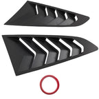 ABS Black Side Window Louvers for Ford Mustang Coupe (2015-2022)