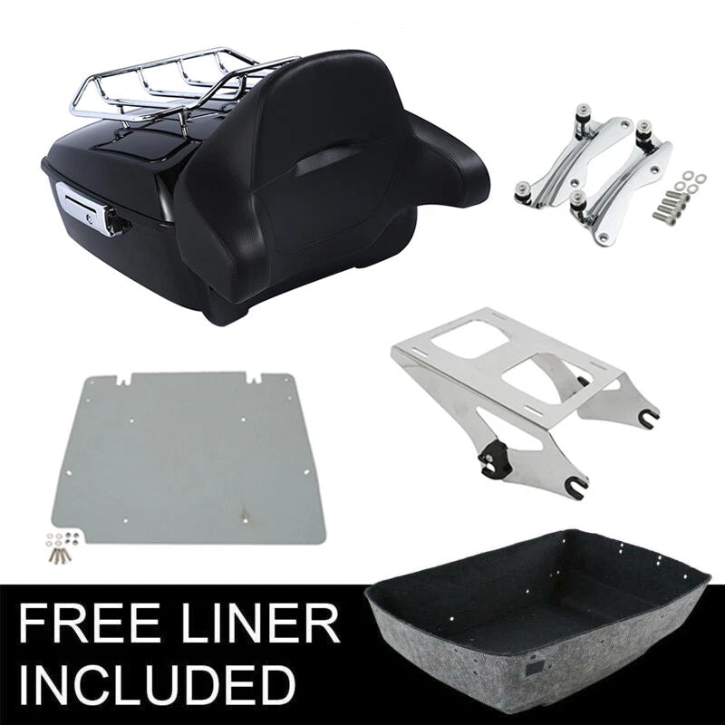 Chrome Rack Mount Dock for Harley CVO Road Street Glide (2014–2026)