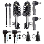 10pc Front Strut Ball Joint Tie Rod Set for Nissan Sentra (2002–2006)