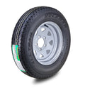 ROCKMAN ST175/80R13 Trailer Tire 6-Ply 5 Lug Silver Spoke (C 91M)