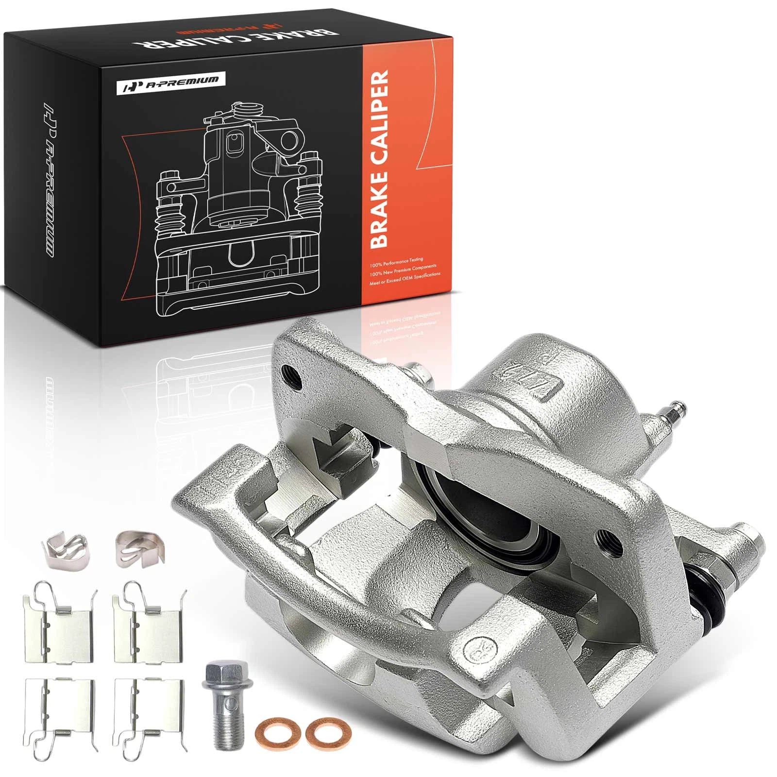 Front Right Disc Brake Caliper with Bracket for Toyota Prius C (2012-2017)