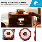 Sealing Wax Furnace Kit with Melting Spoon and Stamp Tool