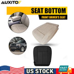 Driver Bottom Seat Cover for Ford Expedition (2015–2017) - Black TAN, Perf Vinyl