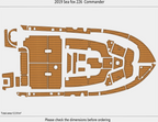 EVA Pad Foam Teak Deck Flooring for Sea Fox 226 Commander (2019)