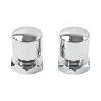 Vintage Chrome Solo Seat Nuts for Harley Touring Road Glide (2008-2023)