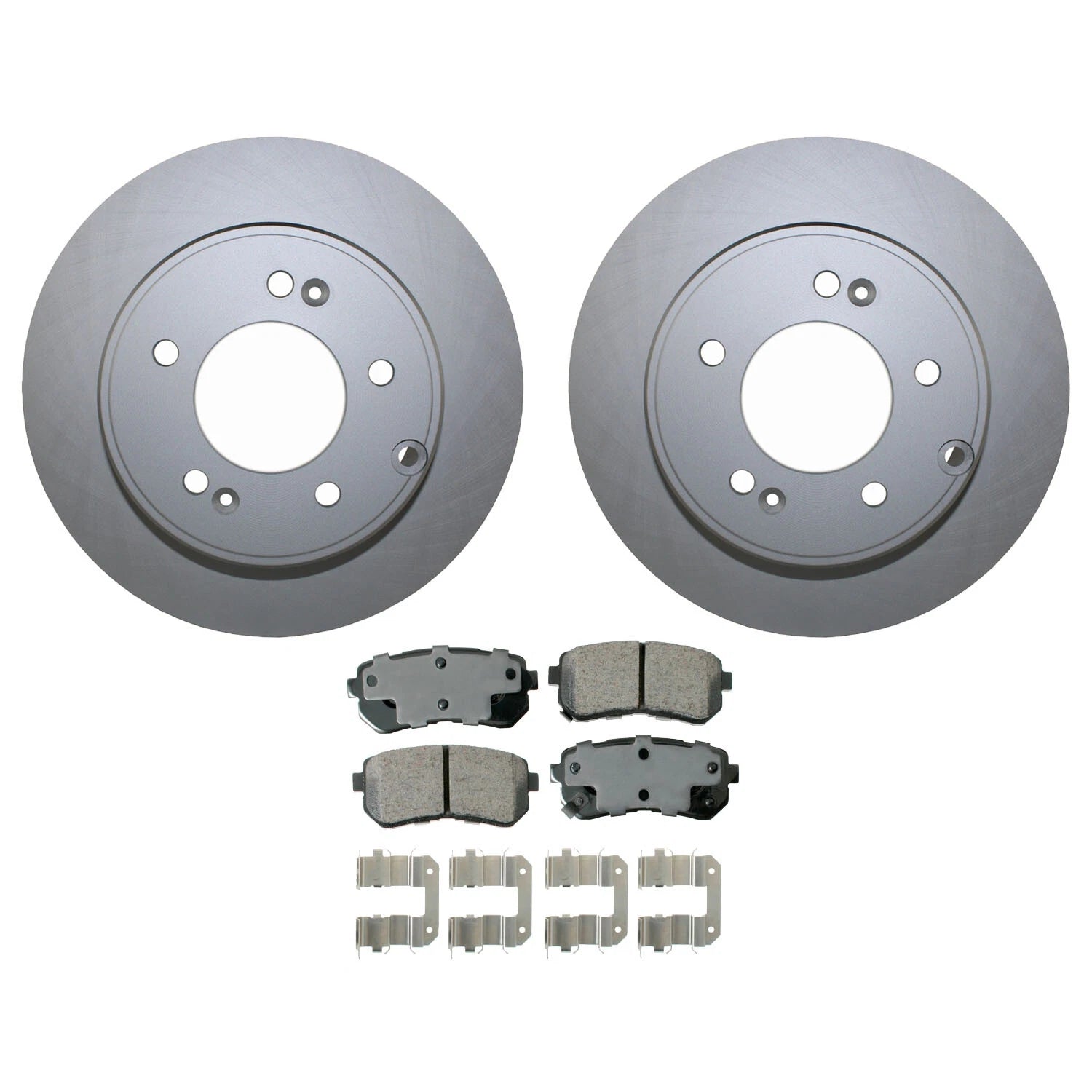 Rear Brake Kit Set of 4 Disc Rotors & Pads for Hyundai Kia (284mm)