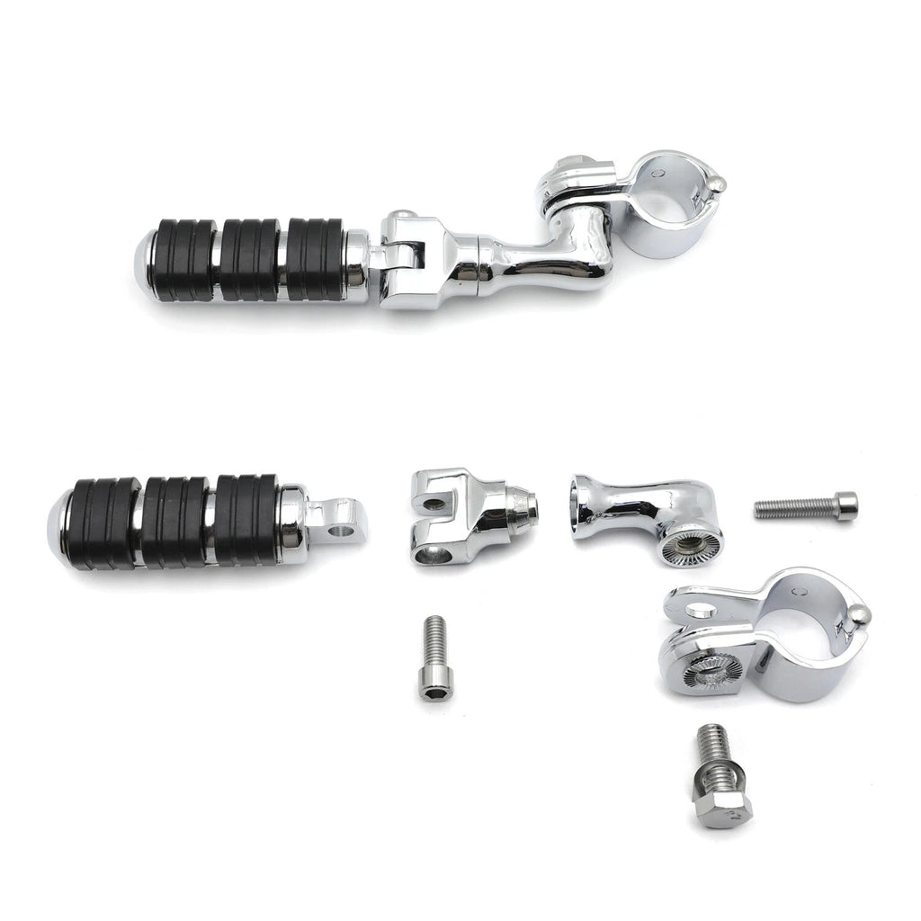Adjustable Foot Pegs 1.25" for Sportster, Triumph, Kawasaki Vulcan VN400 VN9