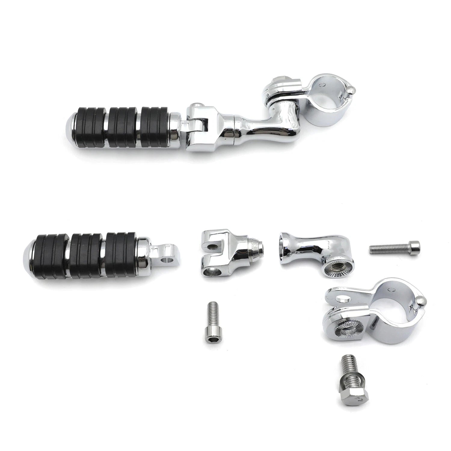 Adjustable Foot Pegs 1.25" for Sportster, Triumph, Kawasaki Vulcan VN400 VN9