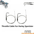 Stainless Throttle Cable Wires for Harley Sportster XL883 XL1200 (1996-2015)