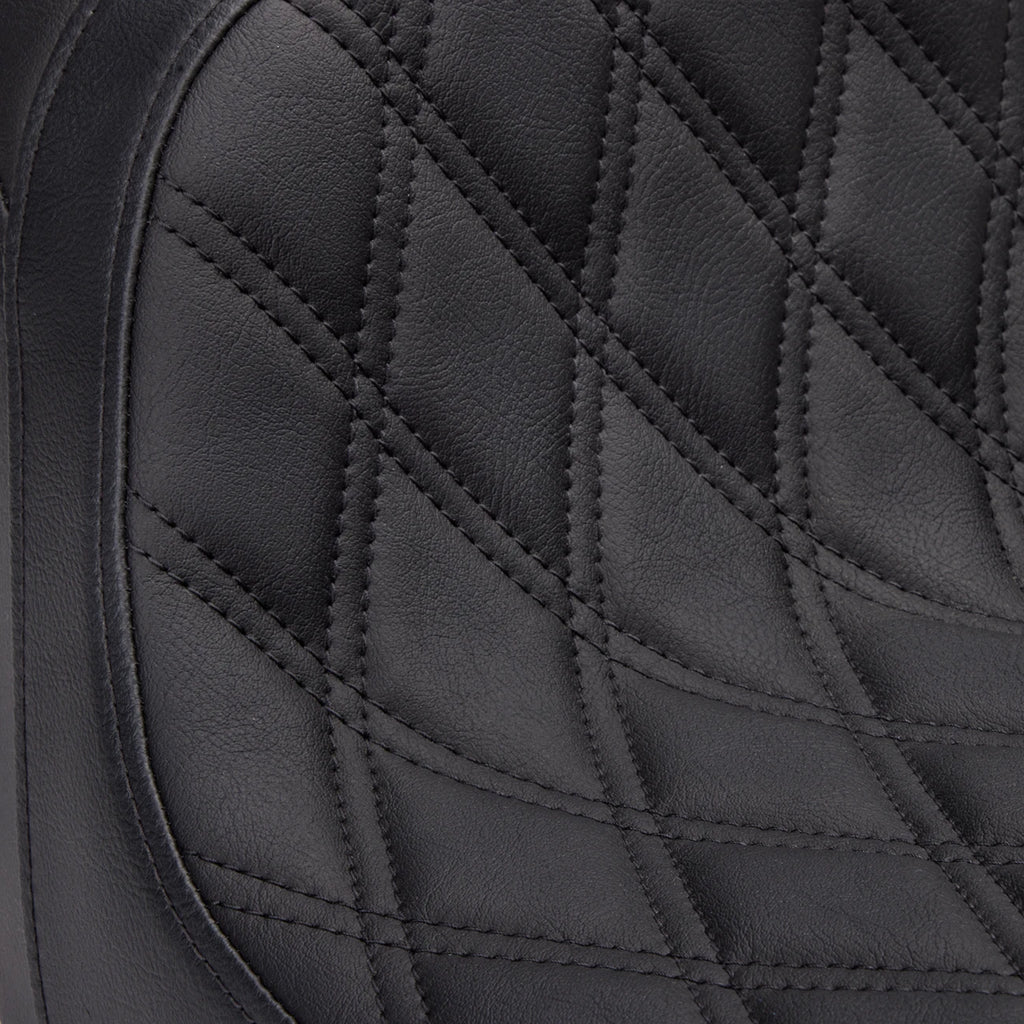 Predator 2-Up Seat for Harley Davidson (2014–2023) - Vinyl - Double Diamond