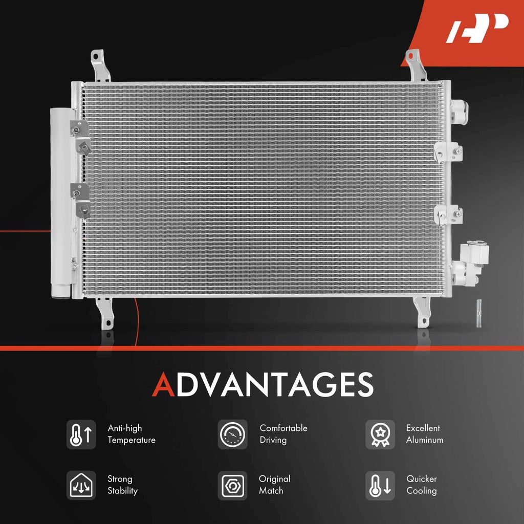 A/C Condenser with Bracket & Receiver Drier for Chevy Camaro (2012-2015)