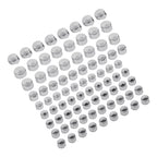 83PCS Chrome Engine Full Bolt Cover Cap Kit for Harley Davidson Twin Cam