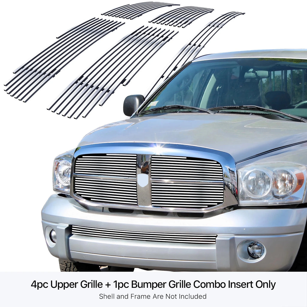 Stainless Chrome Billet Grille Insert for Dodge Ram 1500 (2006-2008)