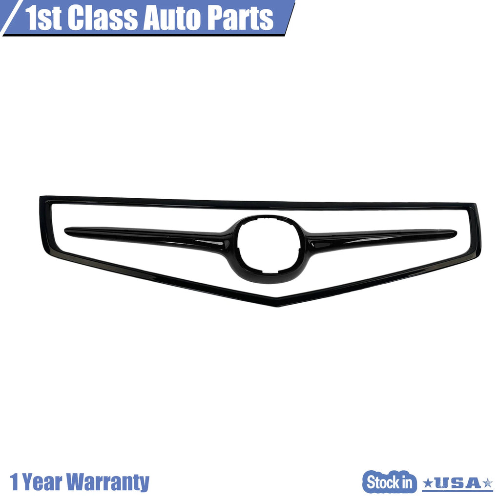 2X Front Bumper Grille Trim for Acura TSX (2006-2008) Black Light