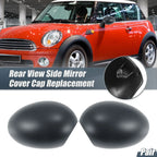 Pair Rearview Mirror Cover Cap Gray for BMW Mini Clubman R55 R57 R56