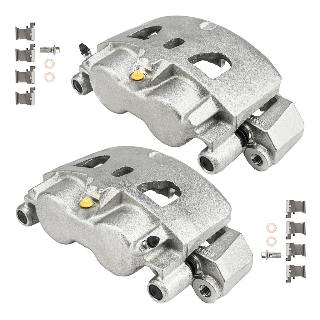 2x Front Side Brake Caliper w/ Bracket for Chevy Silverado 2500/3500 HD (2011–2019)