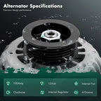 Alternator for Chevrolet S10, GMC Sonoma (1998–2003) 10464085, 8233