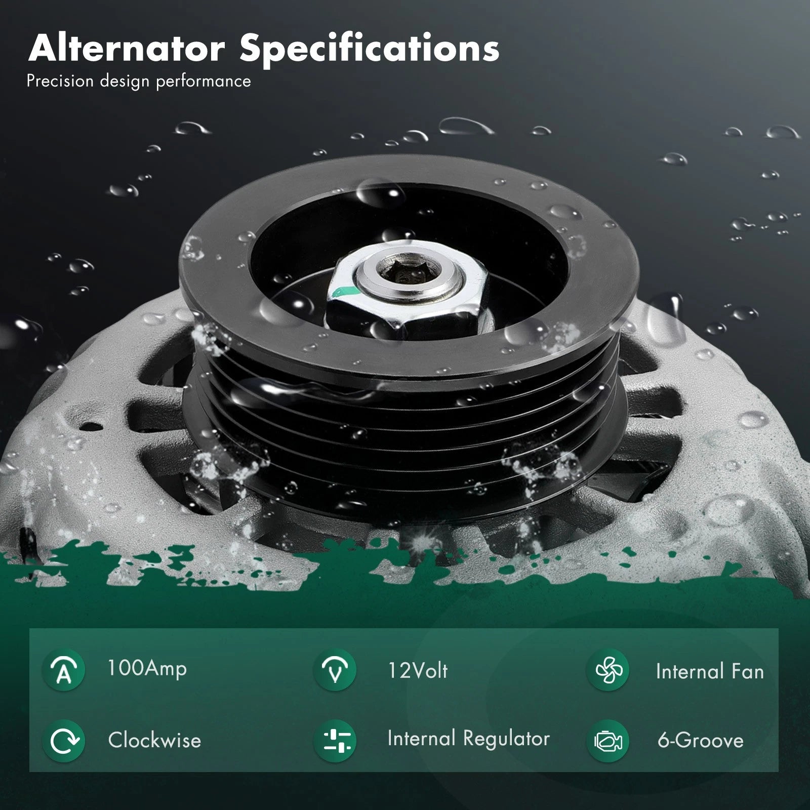 Alternator for Chevrolet S10, GMC Sonoma (1998–2003) 10464085, 8233