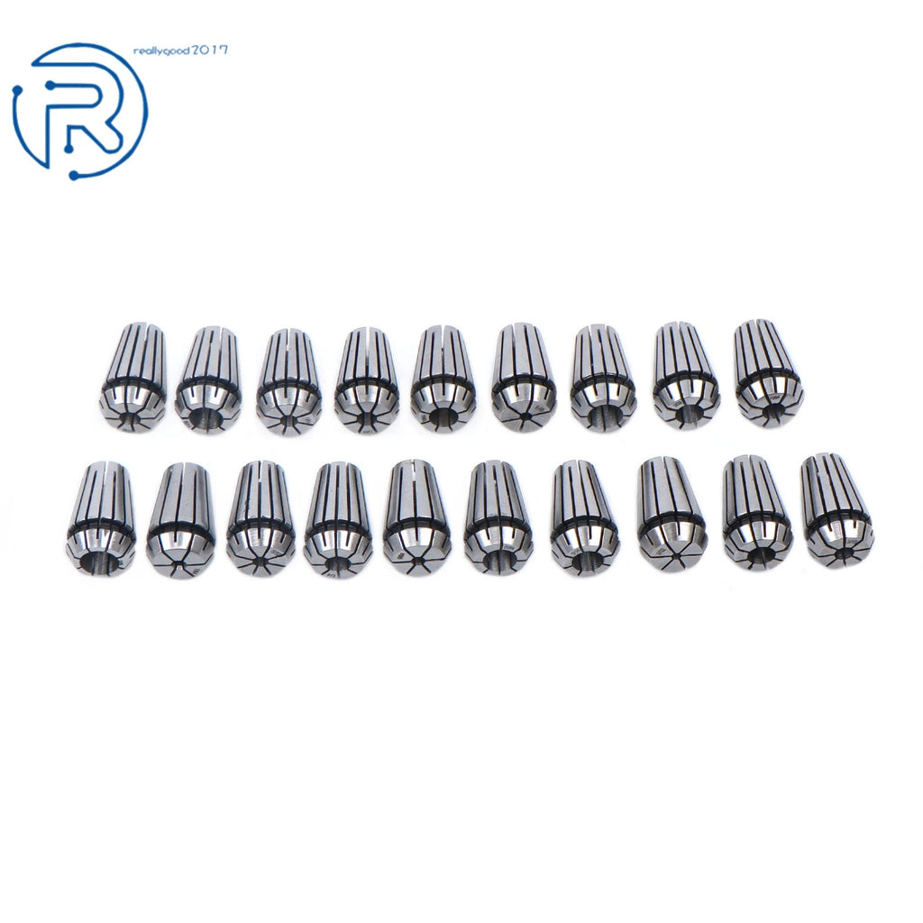 19-Pack ER16 Collet Set for (Includes 16th, 32nd, 64th Sizes)