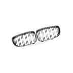 Carbon Fiber Dual Line Front Grille Mesh for BMW 1 Series E81 E87 (2008–2011)