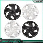 Set of 4 Snap On 15" Silver Wheel Covers Hub Caps R15