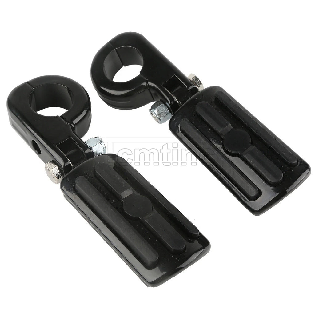 1 1/4" Engine Guards Highway Foot Pegs Mounting Clamps for Harley