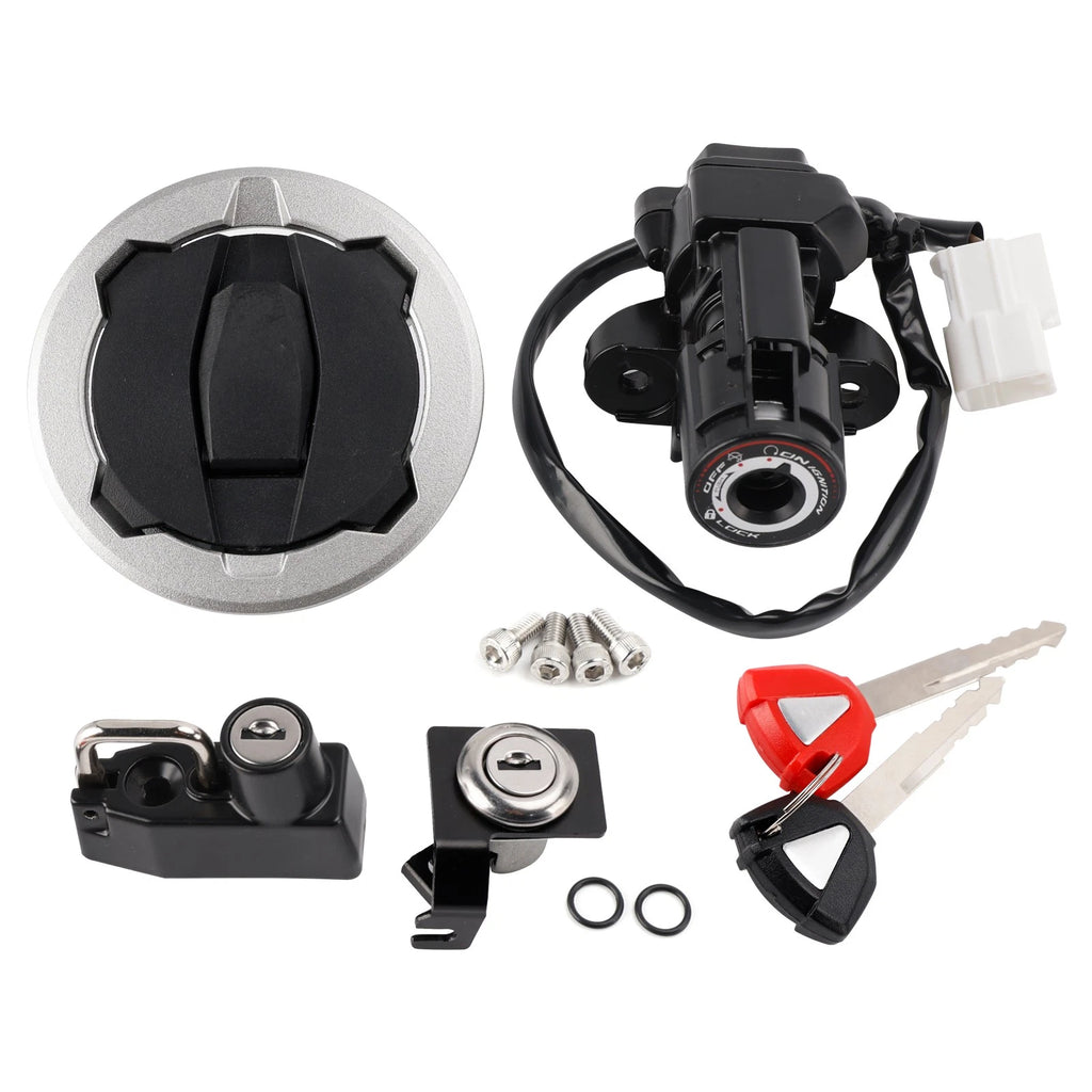 Ignition Barrel Seat Lock Fuel Cap Key Set for Kawasaki Z 500 Ninja (1994–2006)
