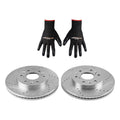 Front Drilled & Slotted Brake Rotor Set for GMC Yukon XL/Chevrolet Suburban (2015–2020)