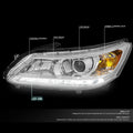 LED DRL Chrome/Amber Headlight Lamps for Honda Accord 2013–2015