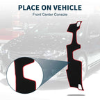 Dashboard Dash Cover Mat for Honda Accord (2024) Black Red