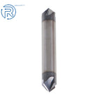 Set of 5 Carbide Chamfer Mills 3/8" 90 Degree Double End TIALN Coated
