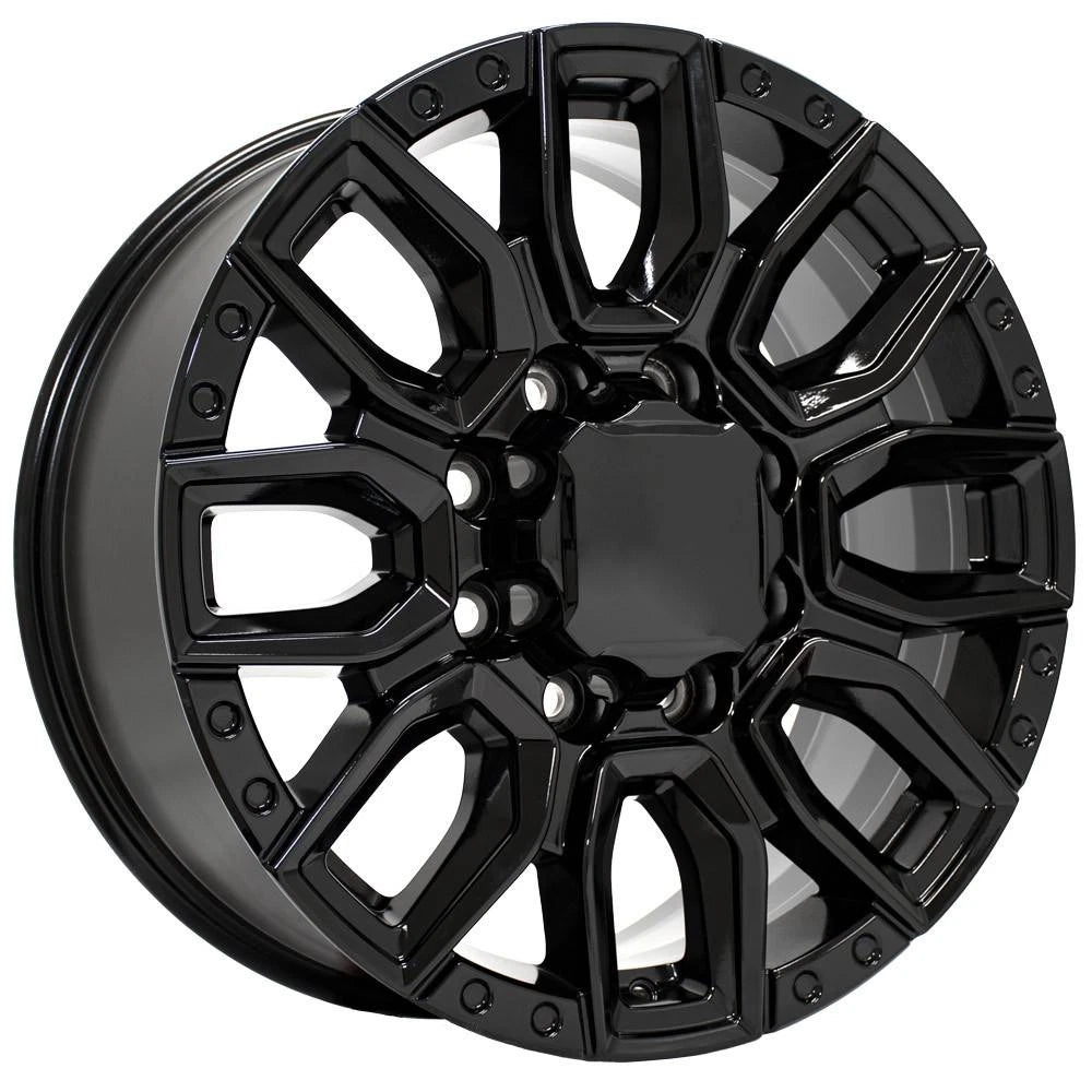 20 Inch Gloss Black Wheel Replacement for 1988-2000 Chevy C3500