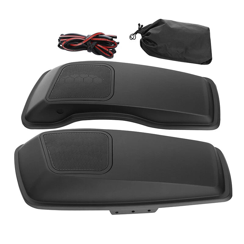 Matte Black Hard Saddlebag Lid with 6x9" Speakers for Harley Street Glide (2014–2023)
