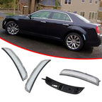 Set of 4 Ice Blue LED Front Rear Side Marker Lights for Chrysler 300