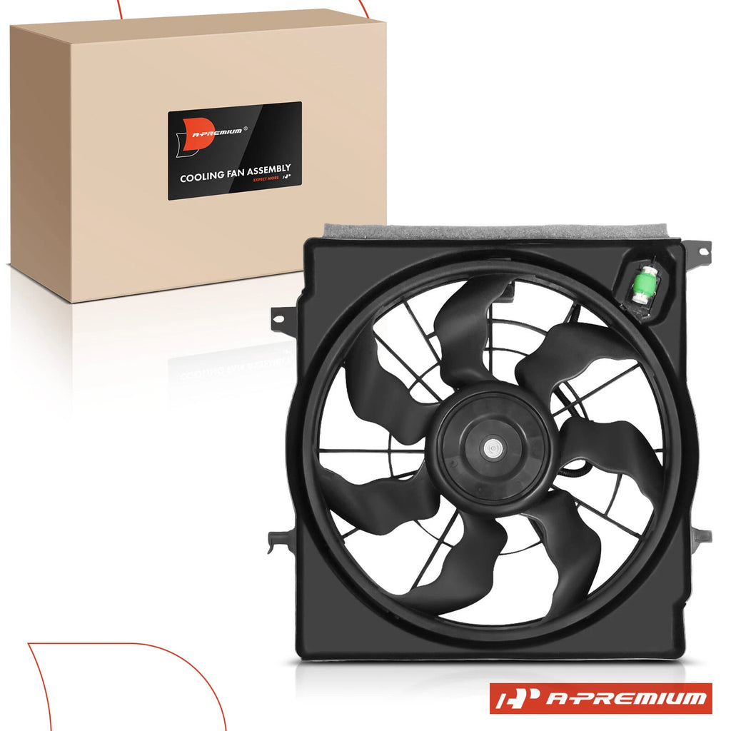 Cooling Fan Assembly with Shroud for Hyundai Sonata, Kia Optima (2014)