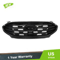 Front Upper Grille Replacement for Ford Edge SE SEL (2019–2022) Gloss Black