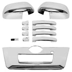 Chrome Mirror Covers and Door Handle Set for Nissan Frontier (2013–2019)