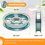 2X Idler Pulley for Bad Boy ZT 48" 54" 60" Deck (Fits Various Models)