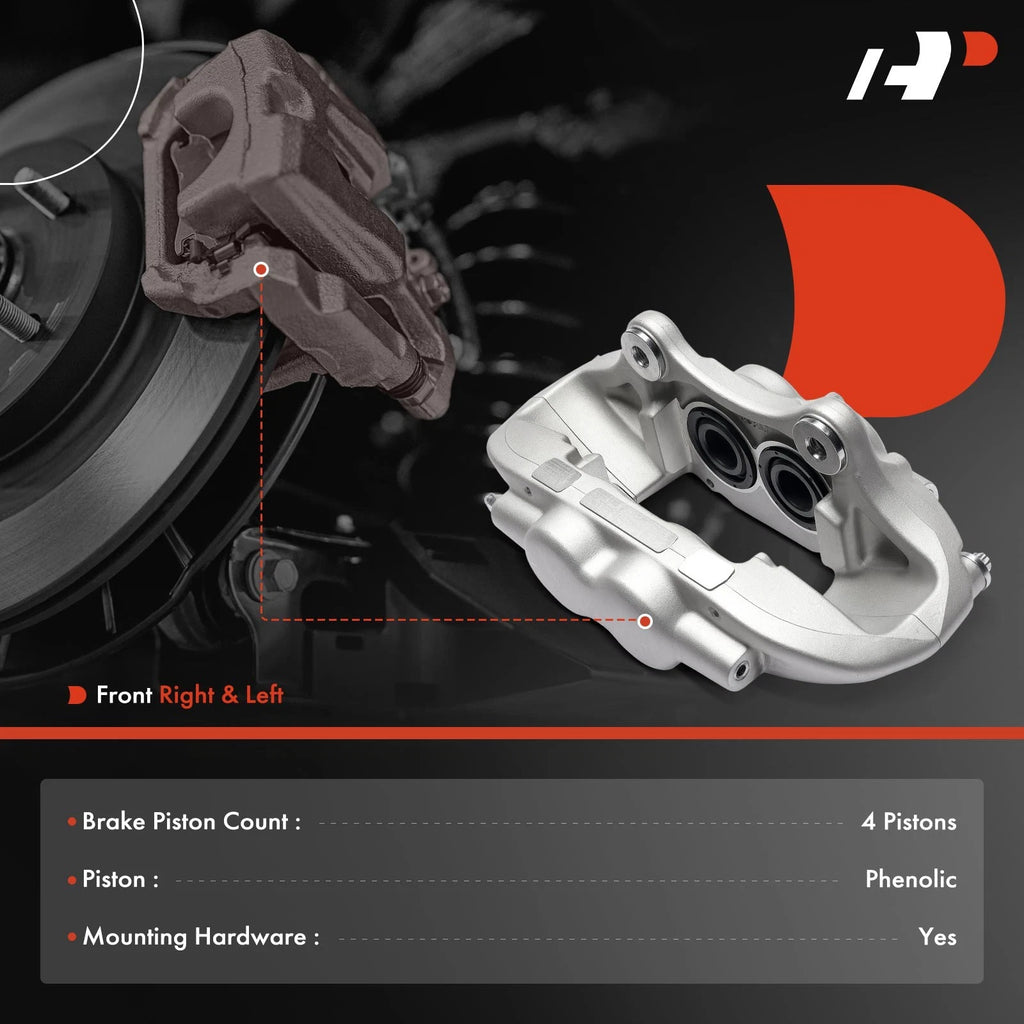 Pair Front Brake Calipers for BMW 320i 2012-2018, 328i 2012-2018